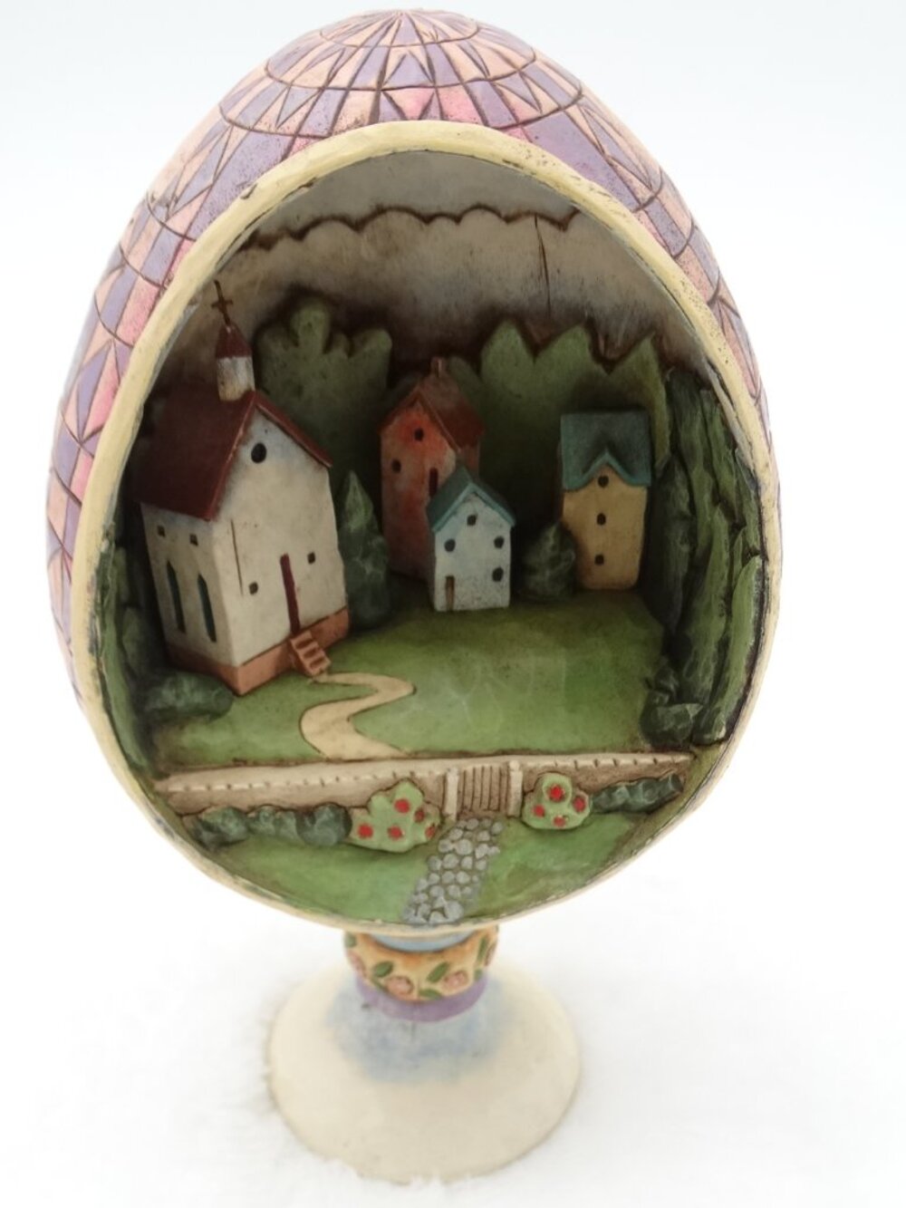 Jim Shore Heartwood Creek Small Town Big Blessings Diorama Resin Egg 2026
